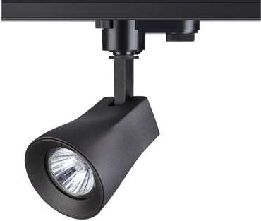 Светильник трековый однофазный трехжильный IP33 50W 110-265V NT18 черный Novotech Pipe 370405