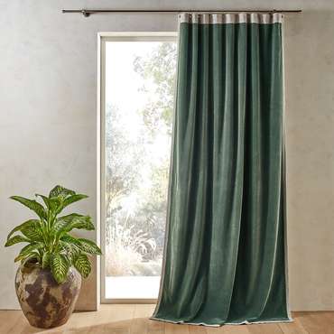 Штора Venita 140x350 зеленого цвета