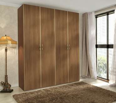 Шкаф четырехдверный Palmari коричневого цвета