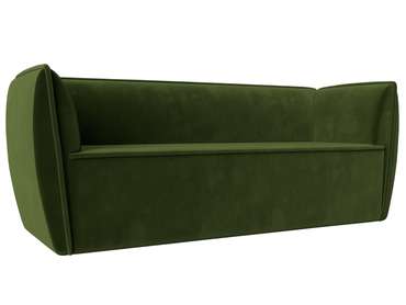 Прямой диван Бергамо зеленого цвета