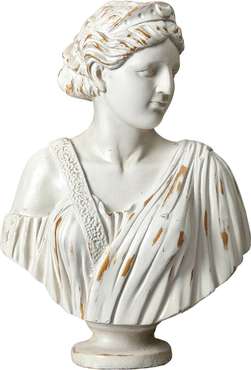 Фигура бюст женщины белого цвета