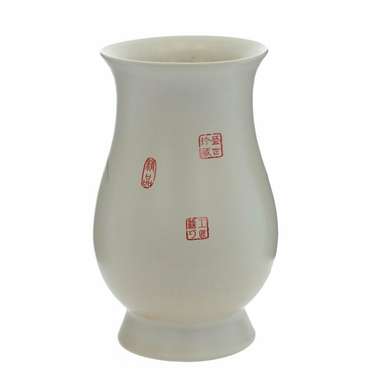 Керамическая ваза Природа L белого цвета