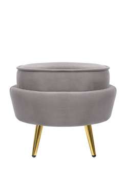 Пуф Pearl Adorn серого цвета