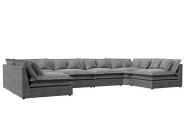 Угловой диван Лига 040 серого цвета  