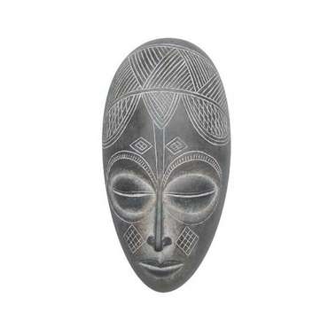 Декор настенный Mask серого цвета