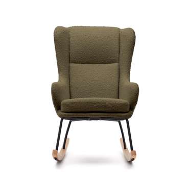 Кресло-качалка Maustin темно-зеленого цвета