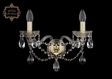 Хрустальное бра Art Classic 44501 10.21.2.165.Gd.Sp подсвечник с подвесками