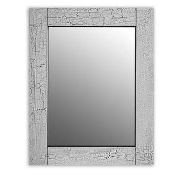 Настенное зеркало Кракелюр 50х65 серого цвета
