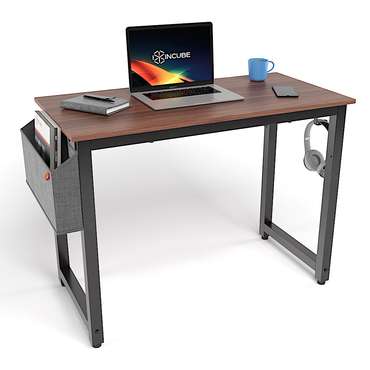 Офисный стол D004 100 темно-коричневого цвета