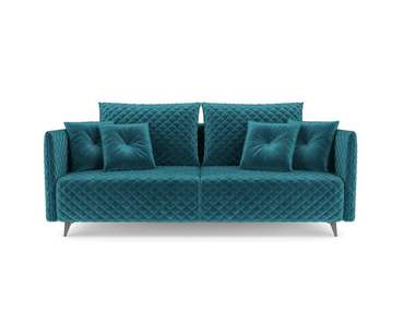 Прямой диван-кровать Вашингтон сине-зеленого цвета
