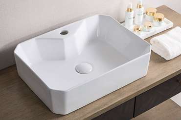 Раковина накладная BelBagno прямоугольная 49х38 см
