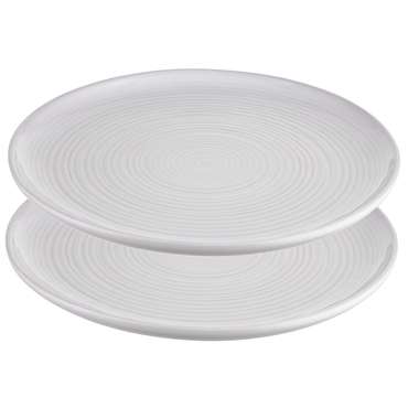 Набор обеденных тарелок in the village, D28 см, белые, 2 шт.