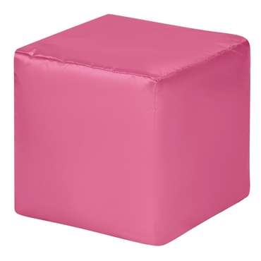 Пуфик Куб оксфорд розового цвета
