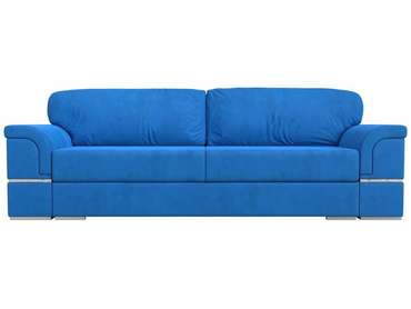 Прямой диван-кровать Порту голубого цвета