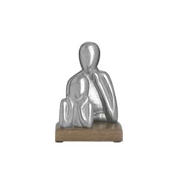 Декор настольный Figure коричнево-серебряного цвета