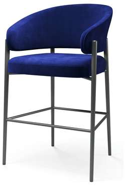 Барный стул Linda синего цвета