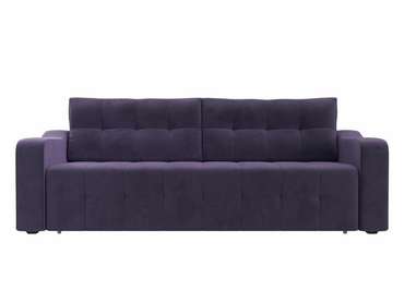 Прямой диван-кровать Лиссабон темно-фиолетового цвета