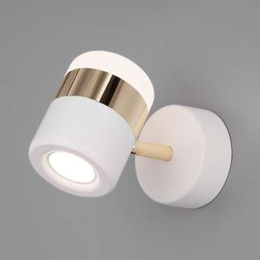 Настенный светодиодный светильник 20165/1 LED золото/белый Oskar