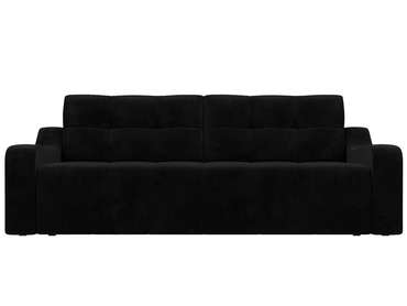 Прямой диван-кровать Итон черного цвета