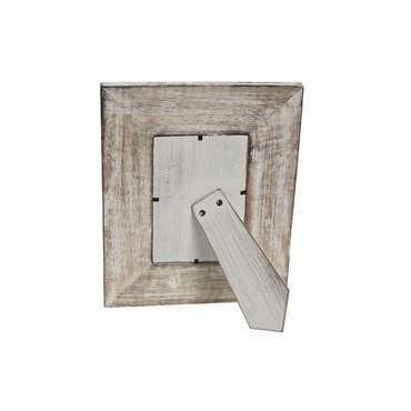 Фоторамка Home ESPRIT Белый Натуральный Стеклянный Древесина манго Индиец 21 x 2 x 26,5 cm