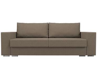 Прямой диван-кровать Исланд коричневого цвета