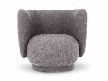 Кресло Lucca вращающееся серого цвета