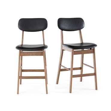 Комплект из двух барных стульев Watford коричневого цвета