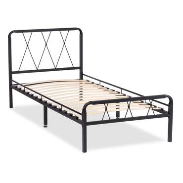 Кровать с основанием Иоханна 90х200 черного цвета 