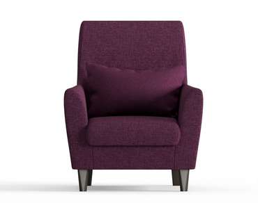 Кресло из рогожки Кастилия фиолетового цвета