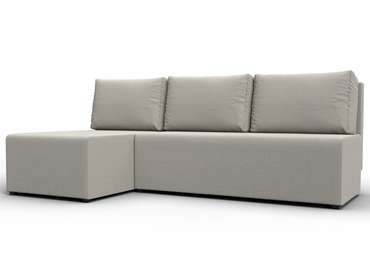 Угловой диван-кровать Поло бежевого цвета левый