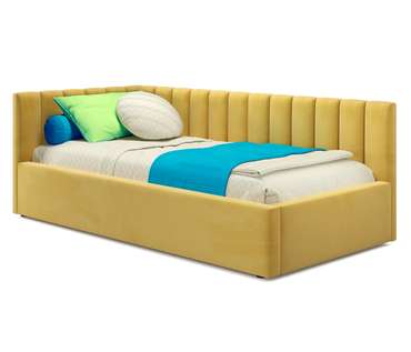 Кровать Milena 90х200 желтого цвета