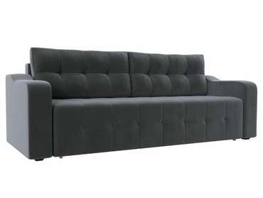 Прямой диван-кровать Лиссабон серого цвета