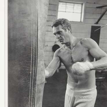 Чёрно-белый постер Steve McQueen 