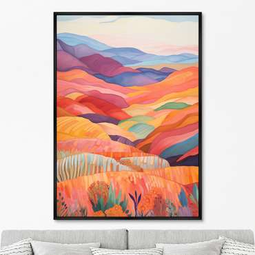 Репродукция картины Landscape collection, Patchwork carpet, No 2, 2024г.