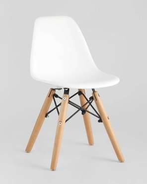 Детский стул Dsw Eames белого цвета