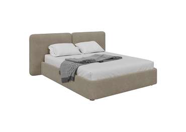 Кровать Hub Soft 160х200 цвета каучино с подъемным механизмом