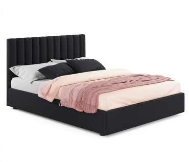 Кровать с подъемным механизмом Olivia 140х200 черного цвета