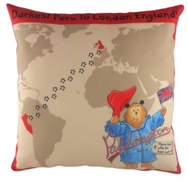 Подушка с принтом "Paddington Journey"