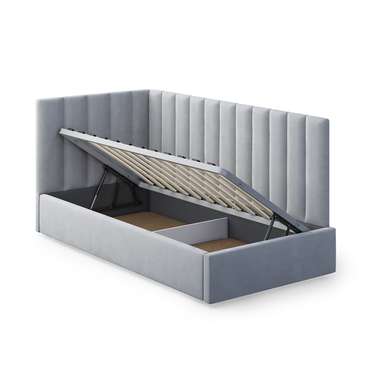 Кровать Меркурий-3 80х200 серого цвета с подъемным механизмом