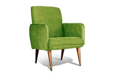 Кресло Стью зеленого цвета