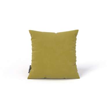 Декоративная подушка горчичного цвета
