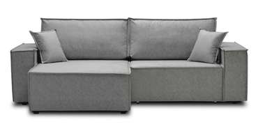 Угловой диван-кровать Фабио серого цвета