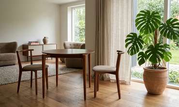 Обеденная группа Pawook К 100 коричнево-бежевого цвета