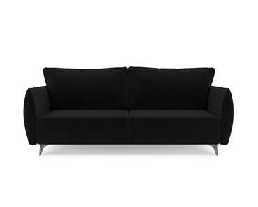 Прямой диван-кровать Осло черного цвета