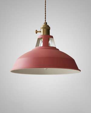 Подвесной светильник Rustic розового цвета