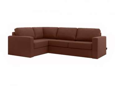 Угловой диван-кровать Peterhof коричневого цвета
