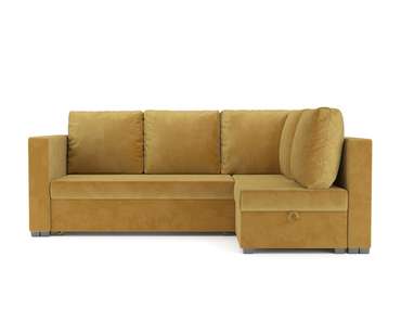 Угловой диван-кровать Мансберг желтого цвета