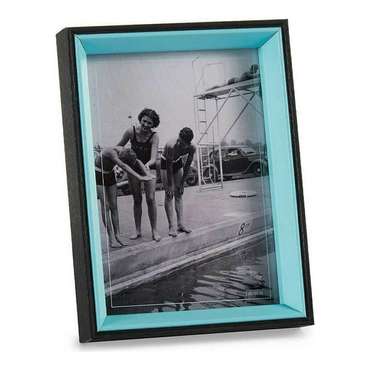 Фоторамка Чёрный Синий Стеклянный 3 x 20 x 15 cm Деревянный MDF