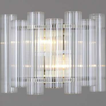 Настенный светильник IL0686-2WSQ-24 AB LYRA (стекло, цвет прозрачный)