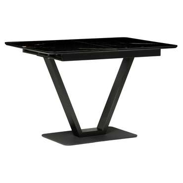 Раздвижной обеденный стол Бугун черного цвета